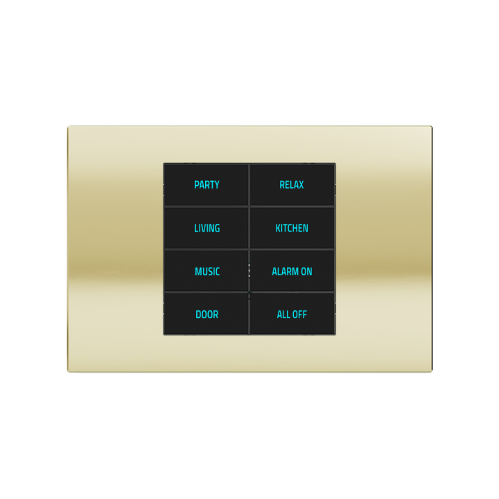 Ekinex plāksne 20venti 87x128 mm Champagne metāls EK-DRG-CHA
