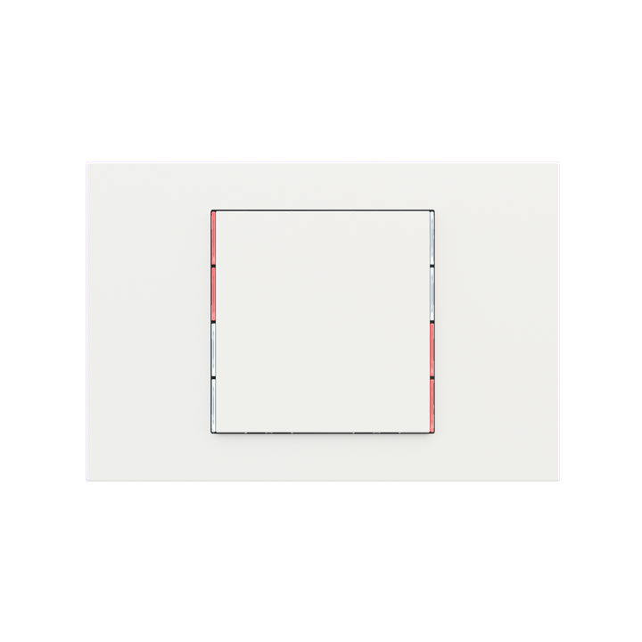 Ekinex plāksne 71 60x60 mm White Malè Fenix NTM EK-T1Q-FBM