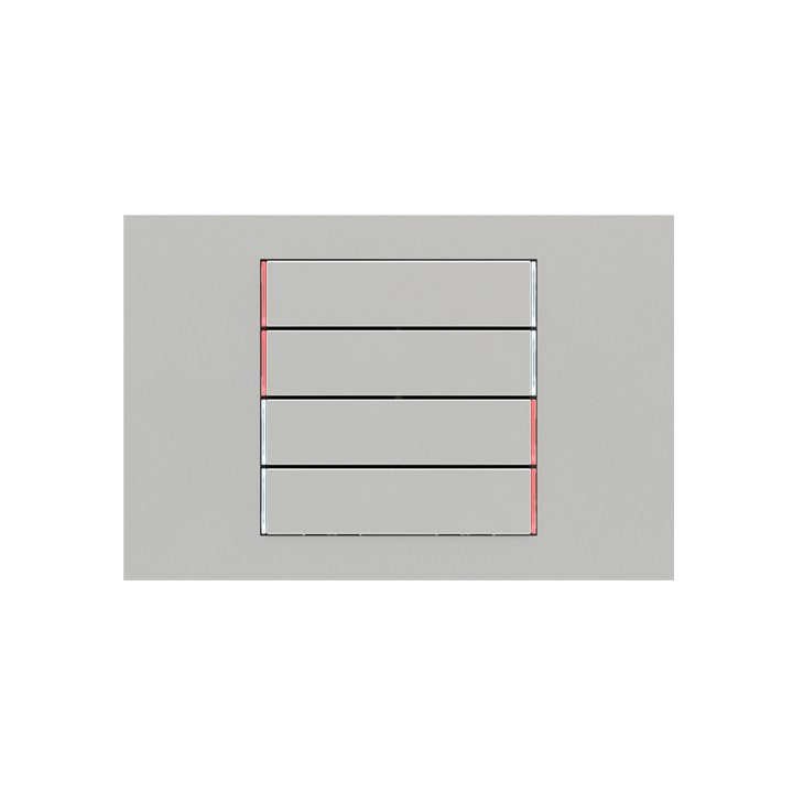 Ekinex plāksne 71 60x15 mm sudrabs plastmasa EK-T4R-GAG