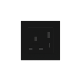 Ekinex kontaktligzda 55x55 mm melns plastmasa EK-PSC-UK-USB-GAE