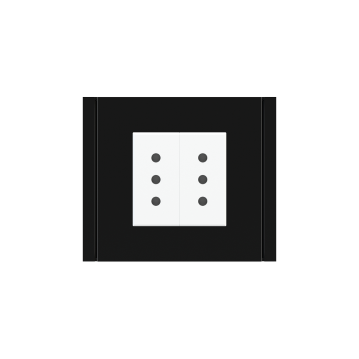 Ekinex plāksne Form/Flank/NF 80x80 mm melns plastmasa EK-PQP-GAE