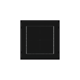 Ekinex slēdzis 71 30x30 mm melns plastmasa EK-T4Q-GAE-