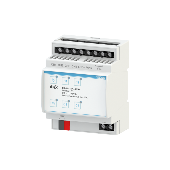 Ekinex KNX kontrolieris EK-GD1-TP-4-LV-M