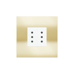 Ekinex plāksne 20venti 98x98 mm Champagne metāls EK-SQP-CHA