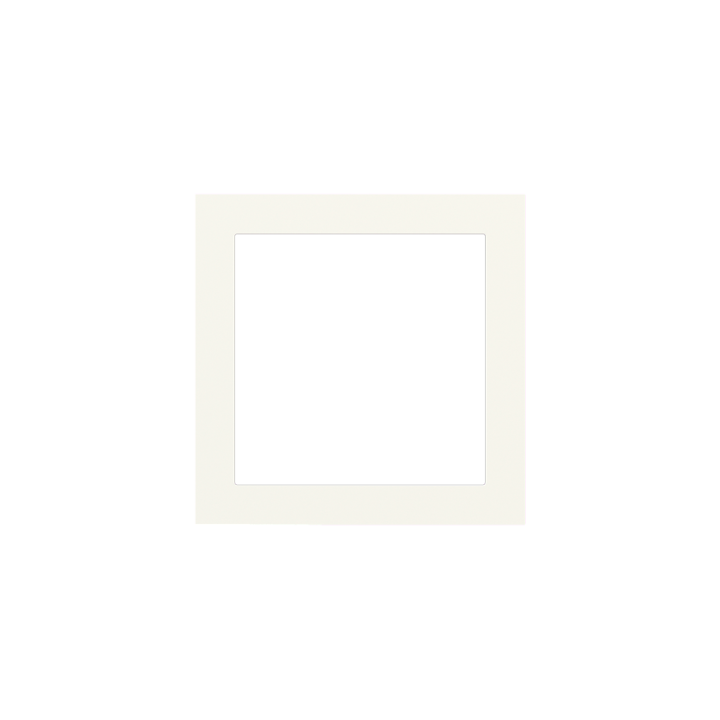 Ekinex plāksne Form/Flank/NF 80x80 mm balts plastmasa EK-PQS-GAA