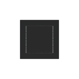 Ekinex plāksne 71 60x60 mm Black Ingo Fenix NTM EK-T1Q-FNI-
