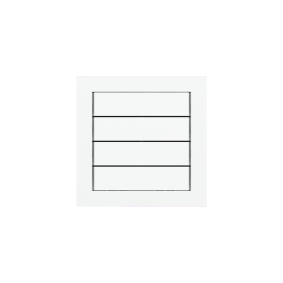 Ekinex plāksne 71 60x15 mm Pure white plastmasa EK-T4R-GAR-