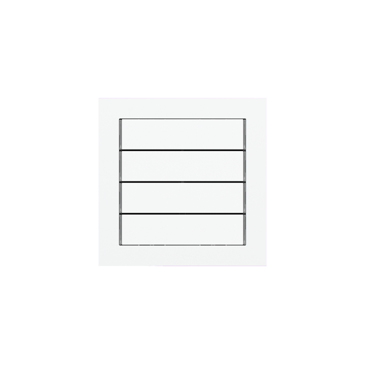 Ekinex plāksne 71 60x15 mm Pure white plastmasa EK-T4R-GAR-
