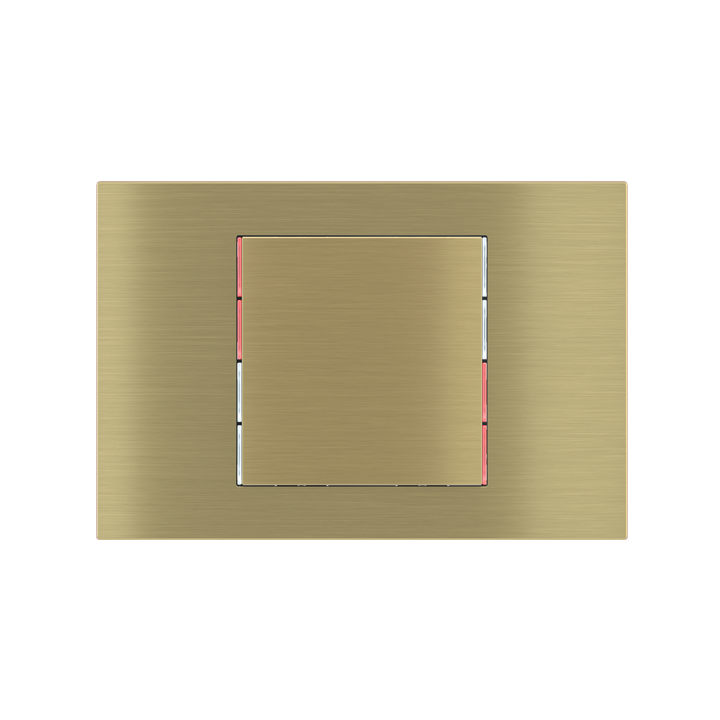 Ekinex plāksne 71 60x60 mm misiņš metāls EK-T1Q-GBB