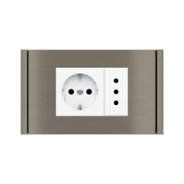 Ekinex plāksne Form/Flank/NF 80x121 mm niķelis metāls EK-PRG-GBR