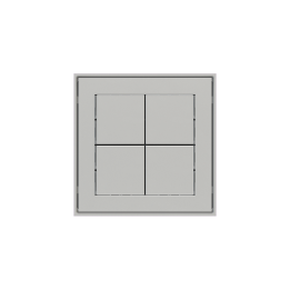 Ekinex slēdzis 71 30x30 mm sudrabs EK-T4Q-GAG-