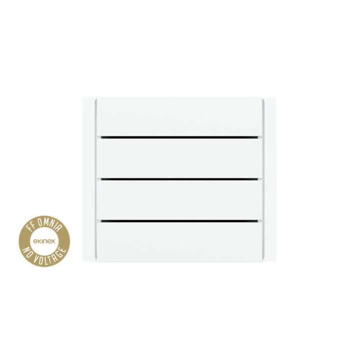 Ekinex выключатель Form/Flank/NF 80x20 mm белый пластик EK-TRO-GAA-