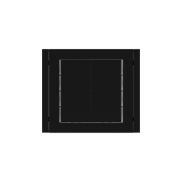 Ekinex slēdzis 71 30x60 mm melns plastmasa EK-T2R-GAE-