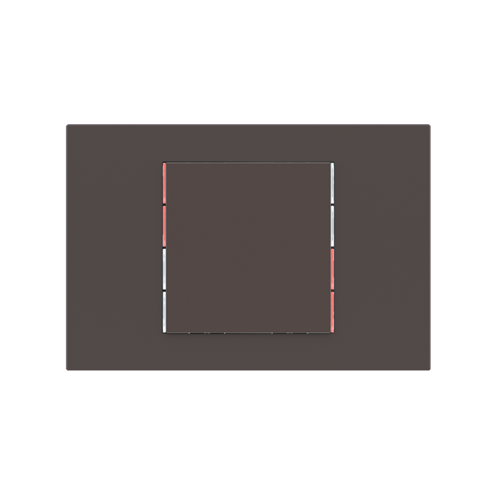Ekinex slēdzis 71 60x60 mm Cocoa Orinoco Fenix NTM EK-T1Q-FCC