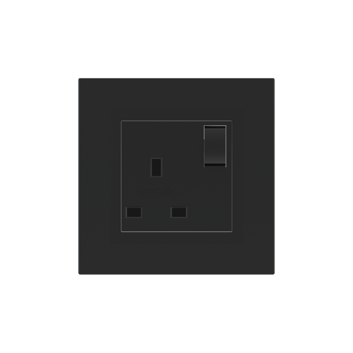 Ekinex plāksne 55x55 mm Black Ingo Fenix NTM EK-PSC-UK-FNI