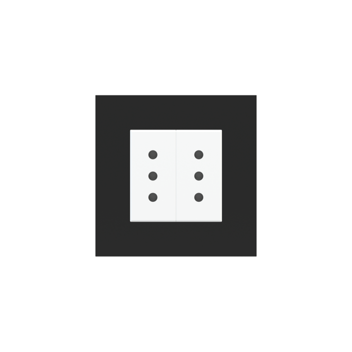 Ekinex накладка Form/Flank/NF 80x80 mm Black Ingo Fenix NTM EK-PQP-FNI
