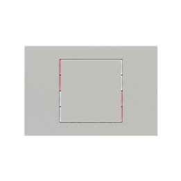 Ekinex plāksne 71 60x60 mm sudrabs plastmasa EK-T1Q-GAG