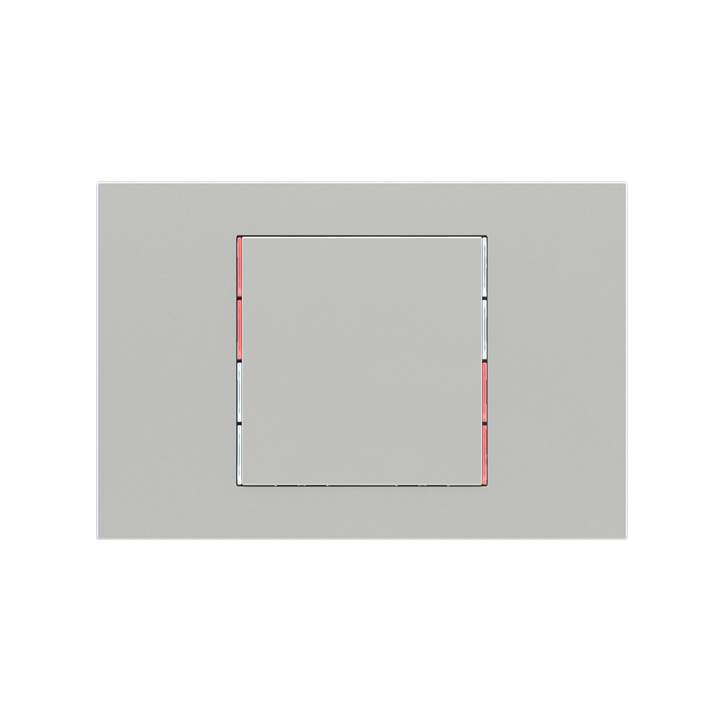 Ekinex plāksne 71 60x60 mm sudrabs plastmasa EK-T1Q-GAG