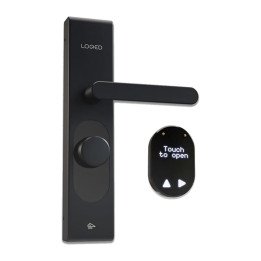 LOQED Touch Smart Lock (Black) – Smart Door Lock with WiFi & Bluetooth by Shelly