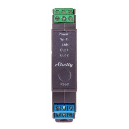Shelly Pro 2 DIN Rail 2-Channel Relay, WiFi/LAN