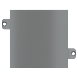 Ekinex plāksne 55x55 mm titāns metāls EK-A55-GBS