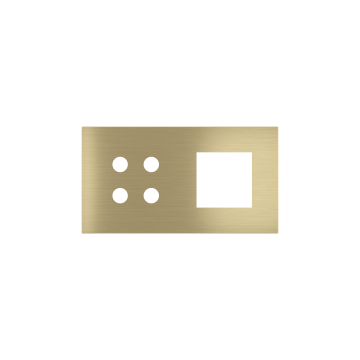 Ekinex накладка Proxima 45x45 mm латунь металл EK-P2A-4P-LBC