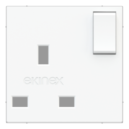 Ekinex plāksne 55x55 mm Pure white plastmasa EK-PSC-UK-GAR