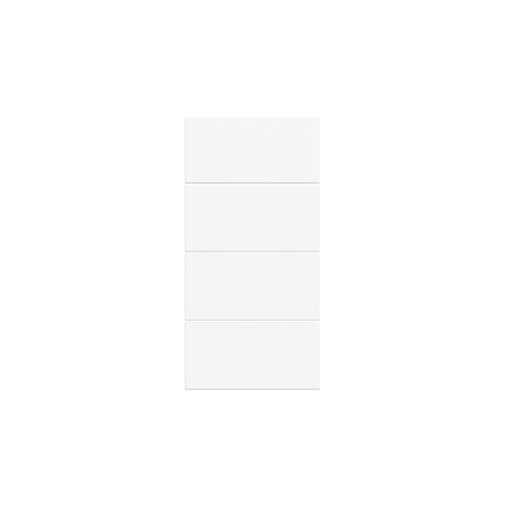 Ekinex накладка 20venti 30x15 mm Pure white пластик EK-T4R-20-GAR