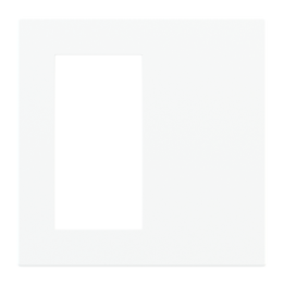 Ekinex plāksne 20venti 87x87 mm Pure white plastmasa EK-DQT-GAR