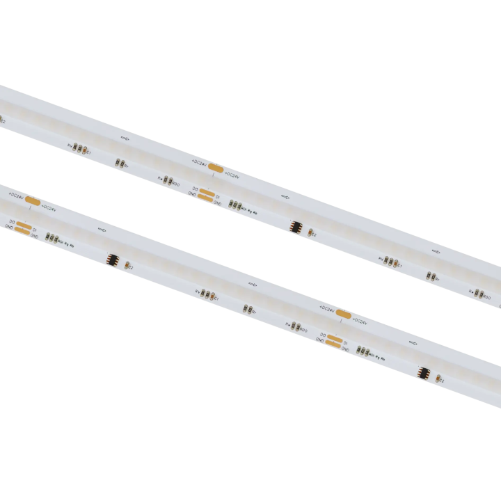 Светодиодная лента Digital SPI COB 24В 16Вт RGB + 3000К IP66 730лм 12.3мм