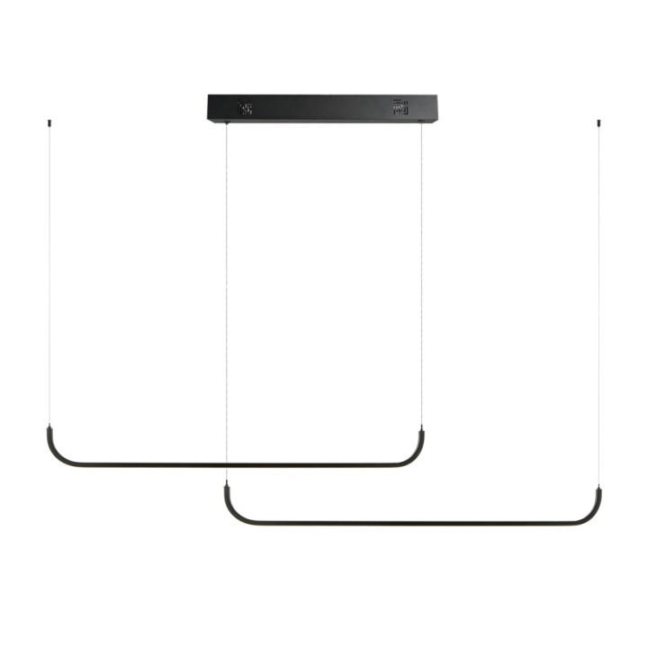 Immax NEO LITE PATTINI Smart dubultā melna 56W, 3640lm, 160-280cm,Tuya, WiFi ar BEACON atbalstu
