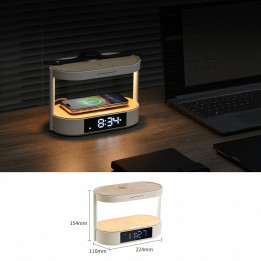Immax TRIPLE DOCK LED modinātājs ar 3x bezvadu uzlādes staciju
