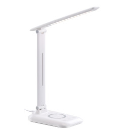Immax LUMI LED galda lampa ar Qi bezvadu uzlādi, wite