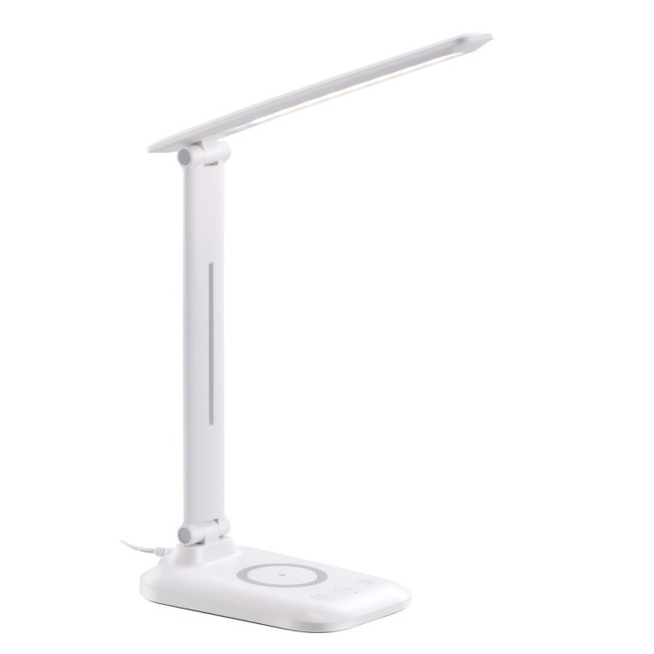 Immax LUMI LED galda lampa ar Qi bezvadu uzlādi, wite