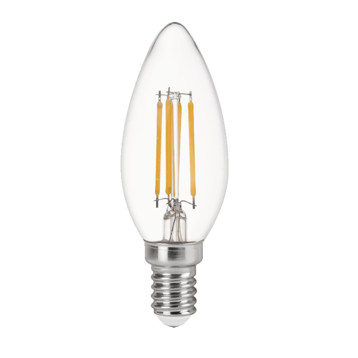 Viedā kvēlspuldze Immax NEO LED E14 C37 4W CCT 470lm aptumšojama, WiFi, Bāka