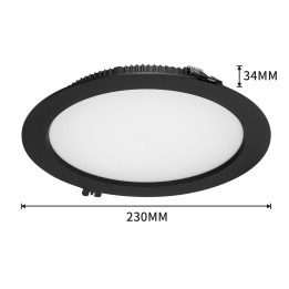Immax NEO DOWN griestu gaismeklis melns 23cm 36W WIFI BEACON CCT aptumšojams
