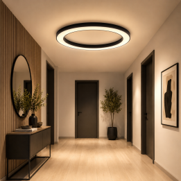 Immax NEO PASTEL SLIM Smart griestu lampa 95x7cm 68W melns Zigbee 3.0