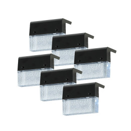 Āra saules LED apgaismojums Immax DECK ar gaismas sensoru, RGB, 1W, IP65, 6gab