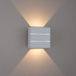 Āra LED Immax LUXLINE, sienas gaisma, BALTS, 6W, 3000K, 240V, IP54