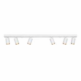 Immax PUNTO-6 griestu sienas lampa lineāra 6 galviņām, GU10, 119cm, balta
