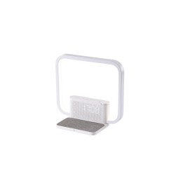 CRANE LED galda lampa, modinātājs ar 10W Qi bezvadu uzlādi