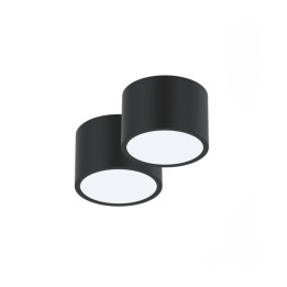 Immax NEO komplekts 2x RONDATE Smart griestu lampas 15cm 12W melns Zigbee 3.0 +tālvadības pults