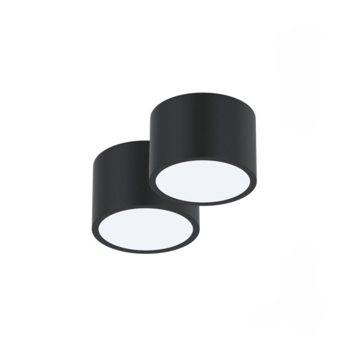Immax NEO komplekts 2x RONDATE Smart griestu lampas 15cm 12W melns Zigbee 3.0 +tālvadības pults