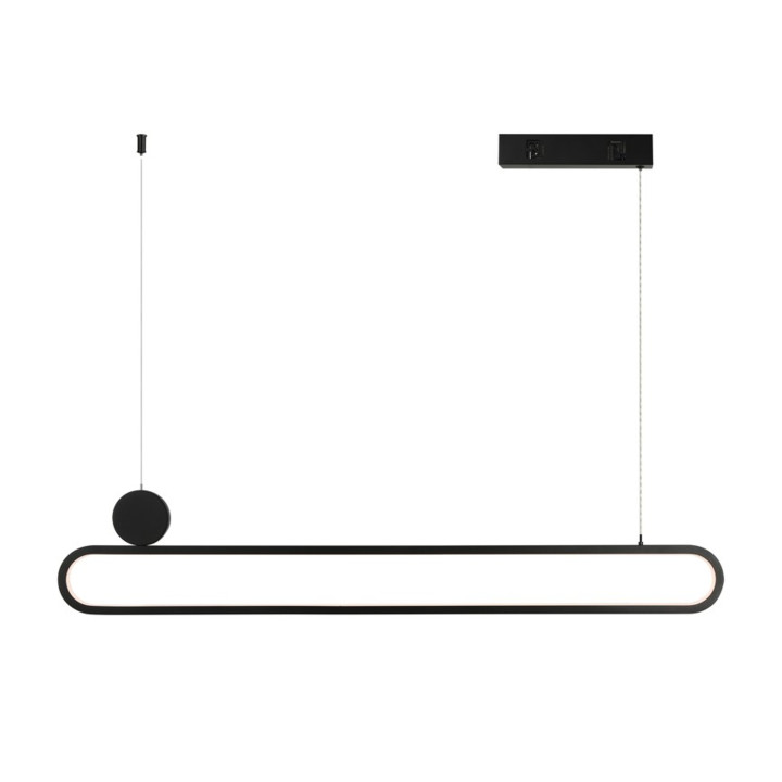 Immax NEO LITE OVALE Smart piekarams gaismeklis melns 122cm 50W Tuya WiFi ar BEACON atbalstu