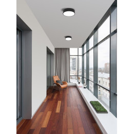 Immax NEO RONDATE SLIM viedais griestu gaismeklis 25 x 7cm 18W Black Zigbee 3.0