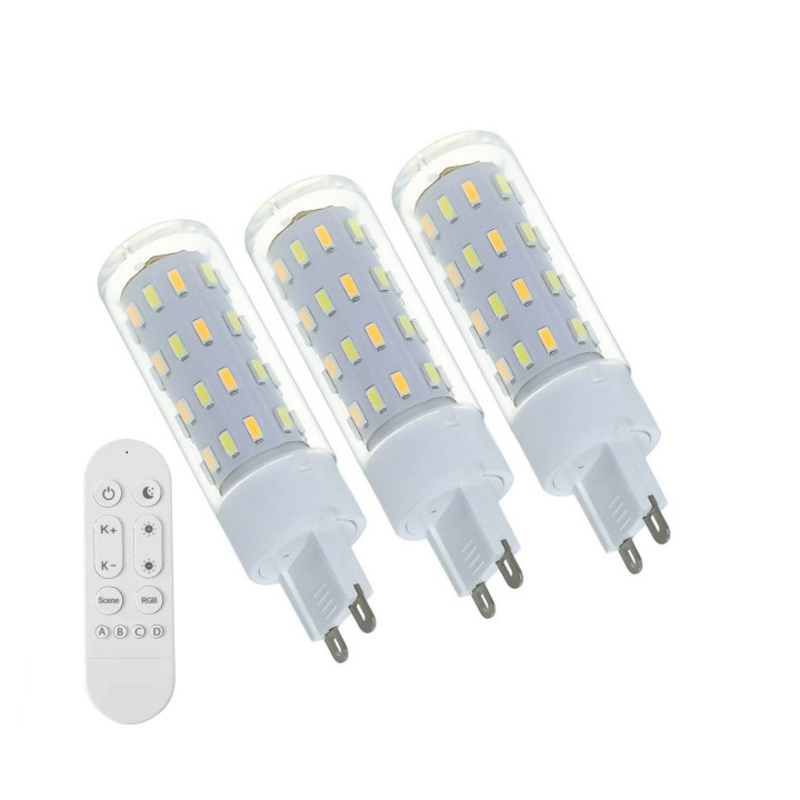 Immax NEO LITE Smart komplekts 3x LED G9 4W CCT spuldzes, regulējams, WiFi, TUYA, Bāka + tālvadības pults