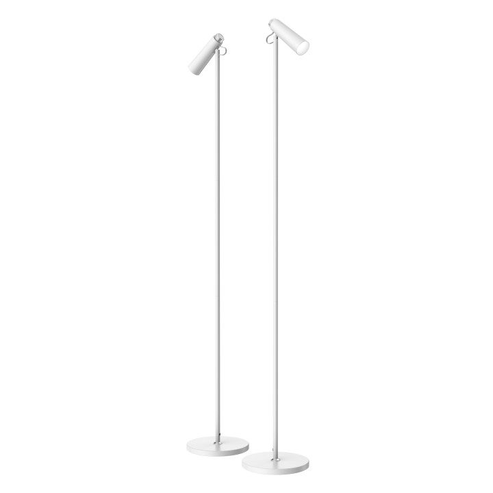 Immax TIT LED stāvlampa, balta ar sudraba elementiem CCT