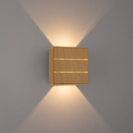 Āra LED Immax LUXLINE, sienas lampa, ozola koks, 6W, 3000K, 240V, IP54