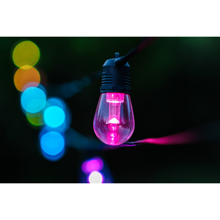 Immax NEO LITE Smart āra dekoratīvā ķēdes vītne 15W,15m, Tuya WiFi, RGB, CCT IP65