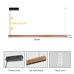 Immax NEO-MADEIRA Ozolkoka lineārais 152cm33W uz vada Tuya WIFI BEACON CCT aptumšojams